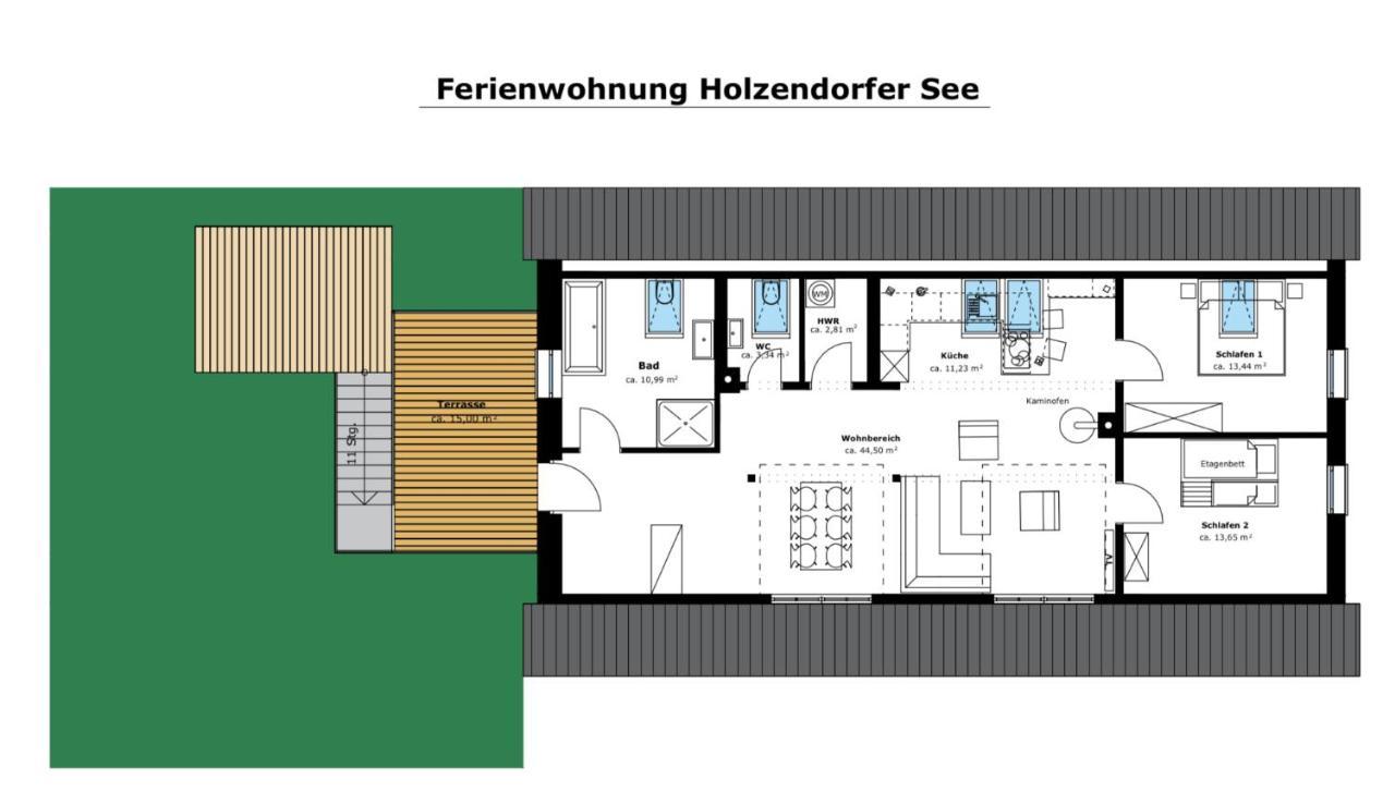Ferienwohnung Holzendorfer See Holzendorf  Buitenkant foto